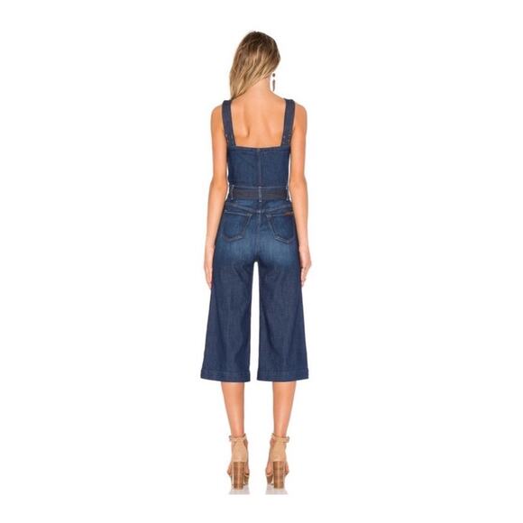 7 For All Mankind Culotte Denim Jumpsuit Size 28 - Picture 3 of 6